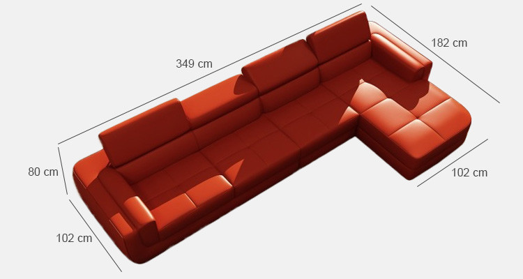 Modern Corner sofa with USB Upholstery Leather Design Sofa Suite Living landscape Tettau
