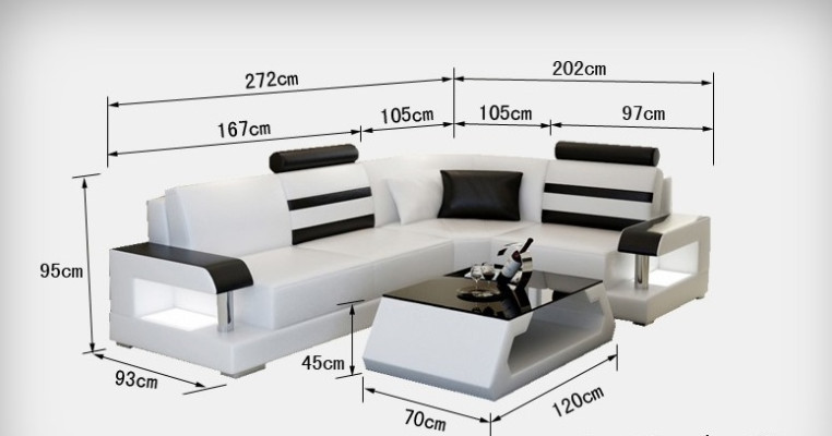 Leather sofa with USB,Living landscape Corner sofa Eck Suite Design Modern Sofa L6016D