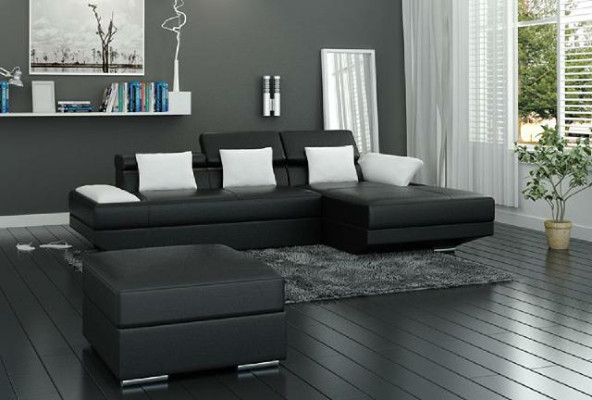 Living landscape Upholstery Corner Corner Sofa with USB Suite Landschaft Leather 2719C new