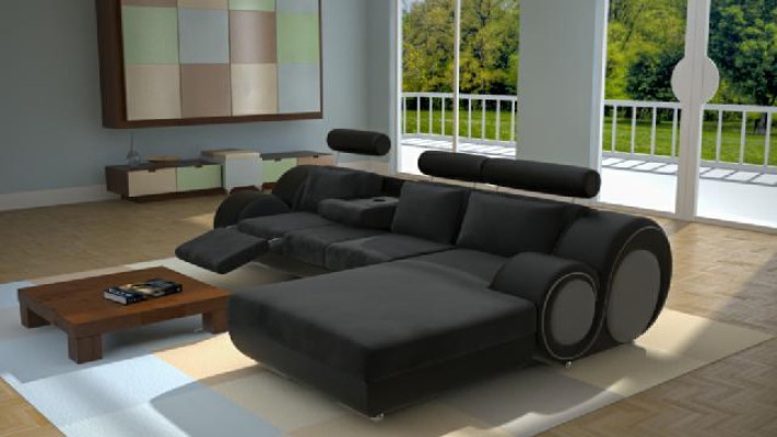 Designer Suite Living landscape Corner sofa + USB,Sofa Upholstery Leather sofa Sofas new