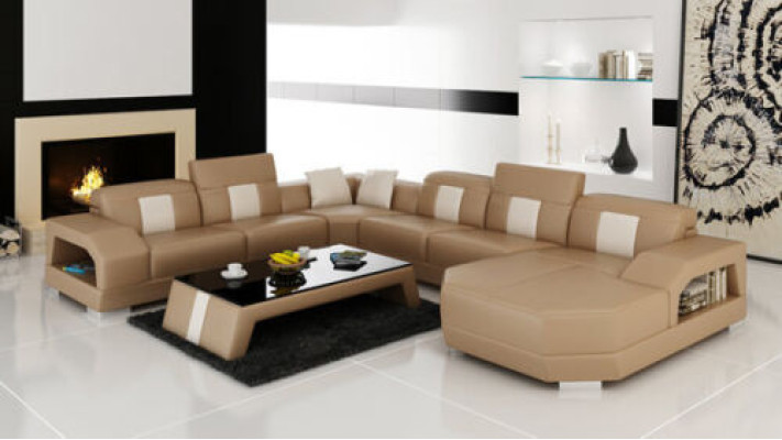 Discover timeless elegance Our modern U-shaped sofa Modern Design