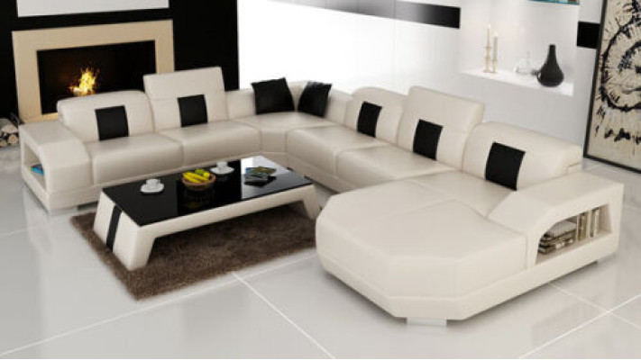 Discover timeless elegance Our modern U-shaped sofa Modern Design