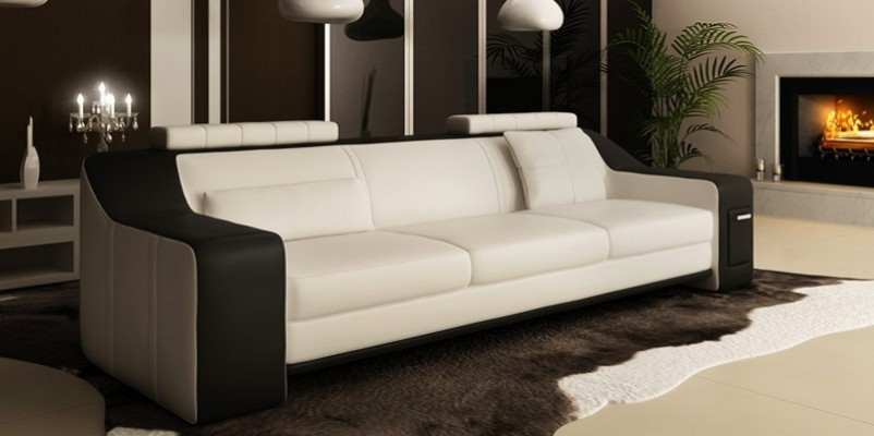 Seat Suite Sofa Leather Upholstery 3+2+1 Design Couch Modern Sets Sofas USB