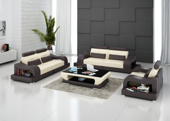 Leather sofa couch sofa set Living landscape 3+2+1 Seater Suite Design Modern G8005D