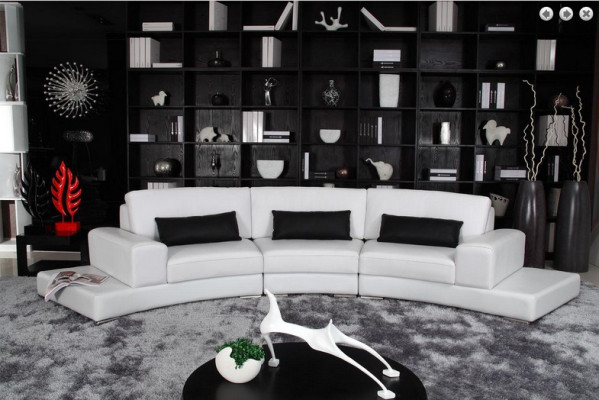 Leather sofa Couch Living landscape Corner sofa Corner Suite Design Modern Sofa A1130