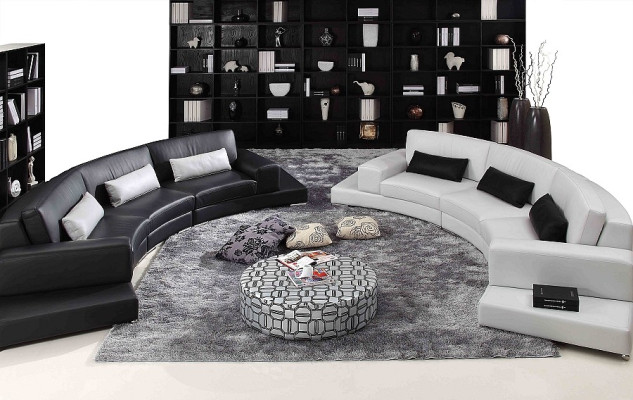 Leather sofa Couch Living landscape Corner sofa Corner Suite Design Modern Sofa A1130