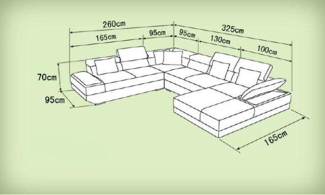 Leather sofa sofa couch upholstery corner suite living landscape XXL big corner sofa 2719D