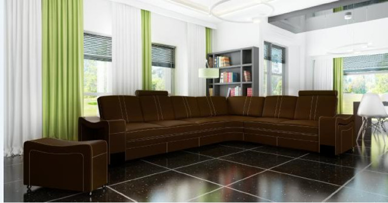 Leather Corner sofa Suite Custom made USB LEATHER SOFA XXL Living landscape new