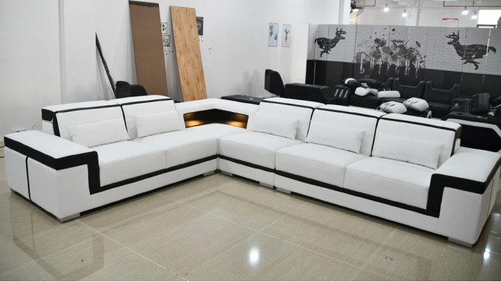 Leather sofa U-shaped sofa Modern sofa Living room sofa Modern sofa