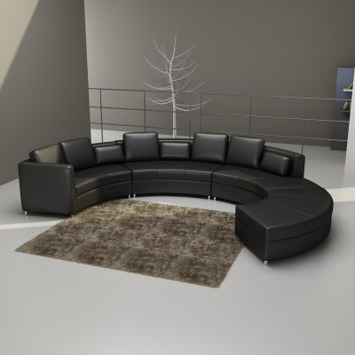 Leather sofa Couch Living landscape Corner sofa Corner Suite Design Modern Sofa USB A1102