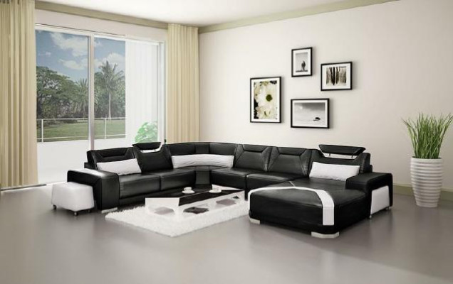 Corner sofa with USB,Upholstery Living landscape Couch Sofa Living landscape U-shape Seat Corner