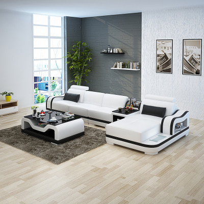 Luxurious Leather Corner sofa L-shape Modern charm for your living room