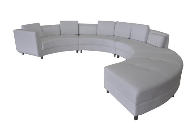 Leather Sofa USB Round Couch Living landscape Suite Design Modern Round Sofa new