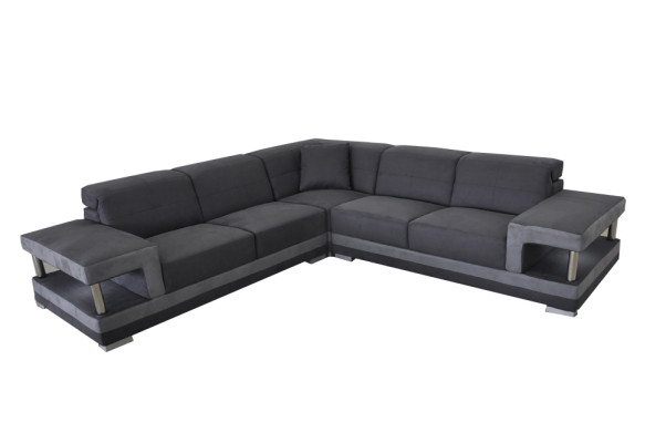 Leather Corner Sofa with USB Upholstery Living landscape Luxury Suite Corner Sofas Couches