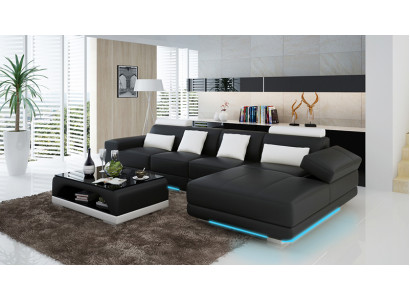 Leather sofa Couch Living landscape Modern Sofa Corner Corner sofa Design Suite