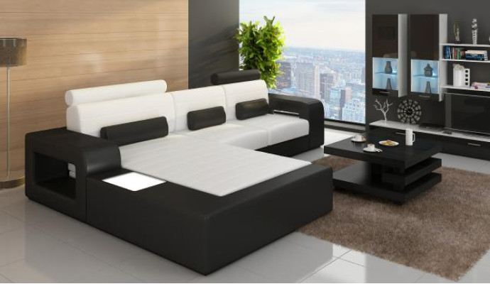 Leather SOFA Suite Corner sofa with USB Corner sofa Suite LEATHER COUCH made to measure