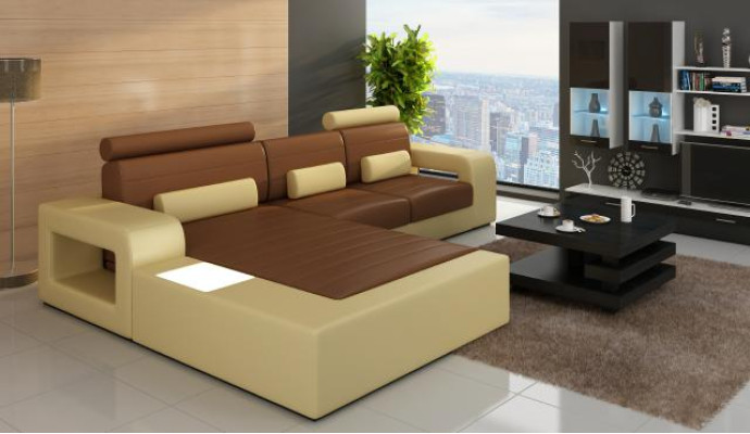 Leather SOFA Suite Corner sofa with USB Corner sofa Suite LEATHER COUCH made to measure