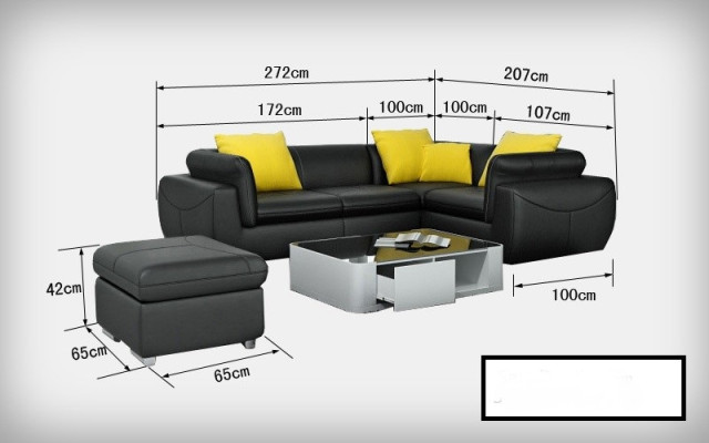 Leather sofa with USB Living landscape Corner sofa Eck Suite Design Modern Sofa F3014C