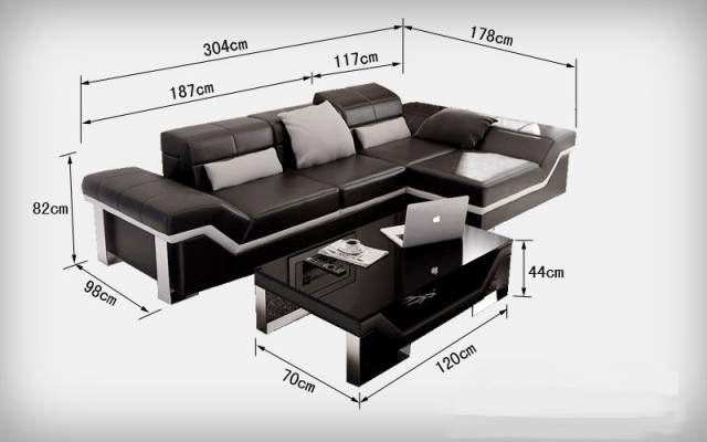 Leather sofa Sofa with USB,Living landscape Corner sofa Suite Design Modern Sofa K5007F