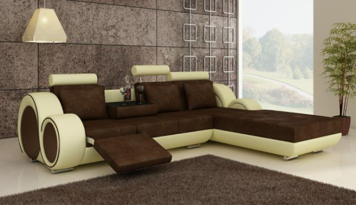 Textile sofa with USB,Corner sofa Corner sofa Fabric sofa Living landscape Couch set new