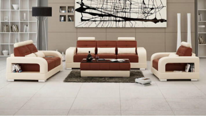 Sofa Couch Upholstery Living landscape Seat Furniture Set Suite 3+2+1 Sofas with USB