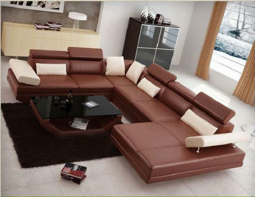 Corner Sofa with USB Couch Living landscape Leather Couches Upholstery Corner Seat Suite