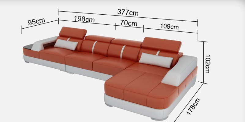 Design Corner sofa L-shape Sofa Couch Upholstery Sofa bed Bed function Textile