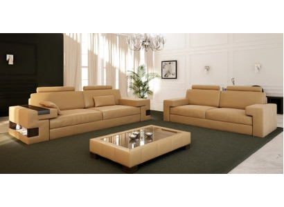 Leather Sofa USB Modern Sofa set 3+2+1 Couch Seat Upholstery Sofa Suite Set
