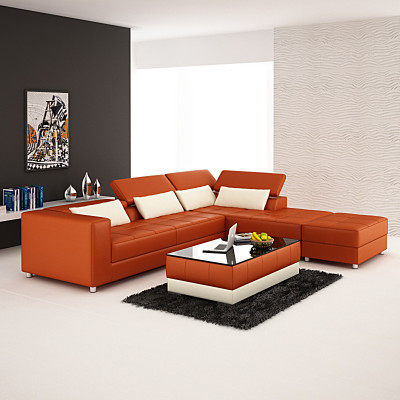 Modern design meets comfort. Modern L-shape sofa for your living room