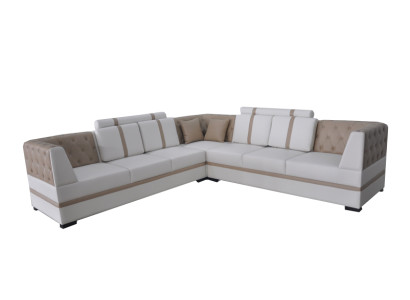 Leather Sofa Couch Living Landscape Corner Suite Design Modern Sofa USB L-shape A1128