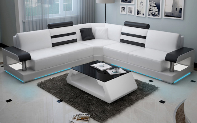 Leather Living room Sets Couch Set Sofas Couches Sofa set 3+2+1 with USB