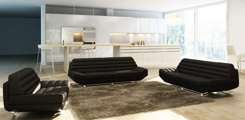 Sofa set 3+2+1 Couch Upholstery Seating Set Sofa Suite Designer KalbachB