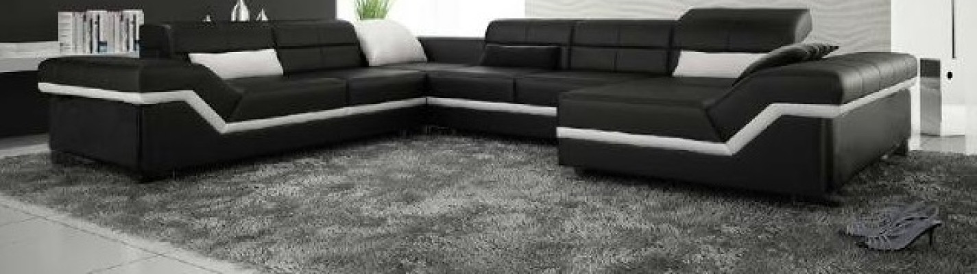 LEATHER SOFA XXL Living landscape Corner sofa DESIGN SOFA COUCH Suite Corner sofa new