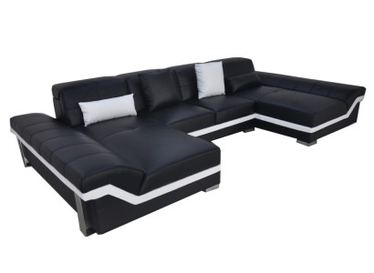 Leather sofa Couch Living landscape Corner Suite Design Modern Sofa U-shape K5007C