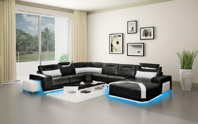 Corner sofa Upholstery Living landscape Couch Sofa Living landscape U-shape Seat Corner PH739C