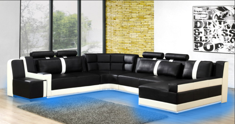 Corner sofa Upholstery Couch Sofa Living landscape Seat Corner Suite Leather Textile PH26