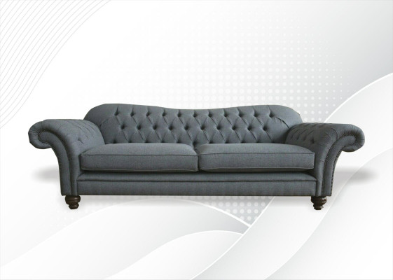 Big Chesterfield Upholstery Sofas Design Luxury Sofa 4 Seater Textile Couches