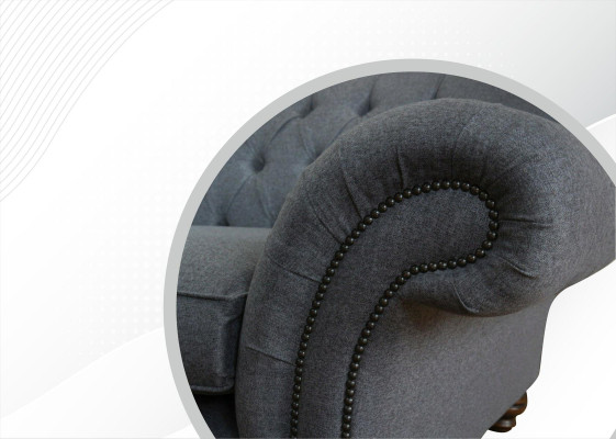 Big Chesterfield Upholstery Sofas Design Luxury Sofa 4 Seater Textile Couches