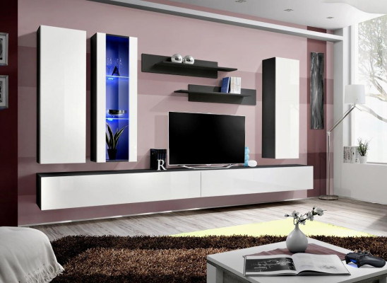 Luxury Wall unit tv stand Wood Designer Modern Furniture Living room new