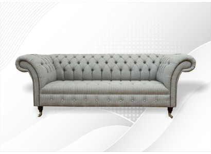 Chesterfield 3 Seater Designer Sofa Sofas Upholstery Couches Fabric Textile