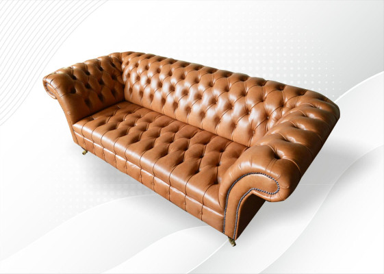 Chesterfield Design Luxury Upholstery Sofa Couch Seat Textile Suite Leather