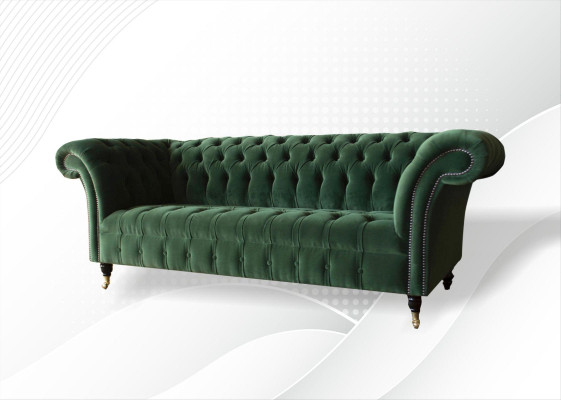 Chesterfield 3 Seater Sofas Upholstery Seat Couch Sofa Suite Big Couches