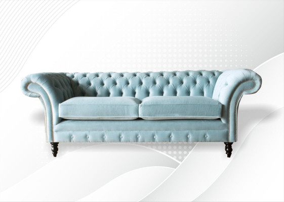 Chesterfield Couch Upholstery Leather Sofa 3 Seater Classic Couches