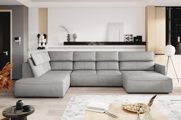 Luxury Design Corner Sofa Couch Upholstery Seat Leather Suite Living Landscape Furniture