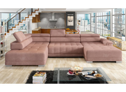 Corner sofa U-shape Sofa Living landscape Design Fabric Sofas Bed function Sleep Couch
