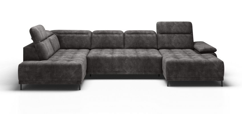 Sofa Bed function Couch Textile Sofa Living landscape Leather Design Corner sofa U-shape
