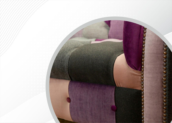Chesterfield 3 Seater Designer Furniture new Modern Design Textile Living room Couches