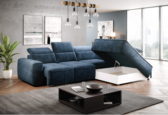 Corner sofa L-shape Textile Luxury Design Living landscape Upholstery Couch Couches Furniture