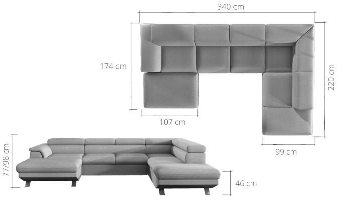 Corner sofa Sofa bed Upholstery Corner Couch Suite Bed function Leather Sofa