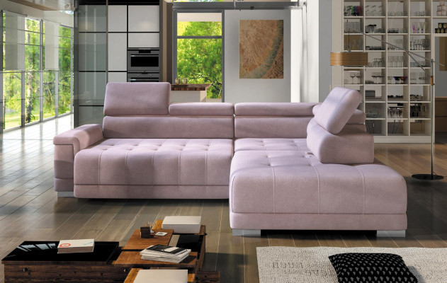 Corner sofa L-shape Couch Living landscape Sofa Corner Design Modern Sofa Fabric new Pink